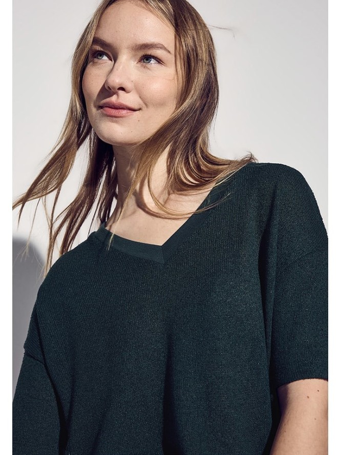 Street One Koszulka w kolorze ciemnozielonym rozmiar: 42