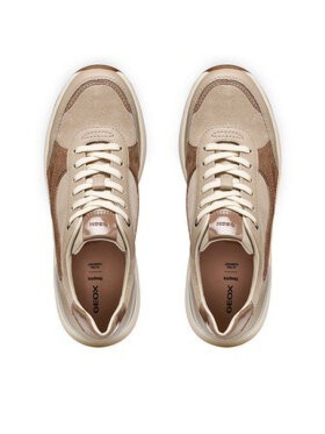 Geox Sneakersy D Spherica Ec13 D65WAB 2285 C5288 Beżowy