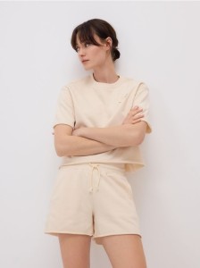 Dresowe szorty - jasnożółty