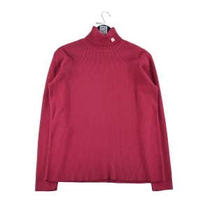 Second life - Sweter damski z golfem czerwony - Jak nowy