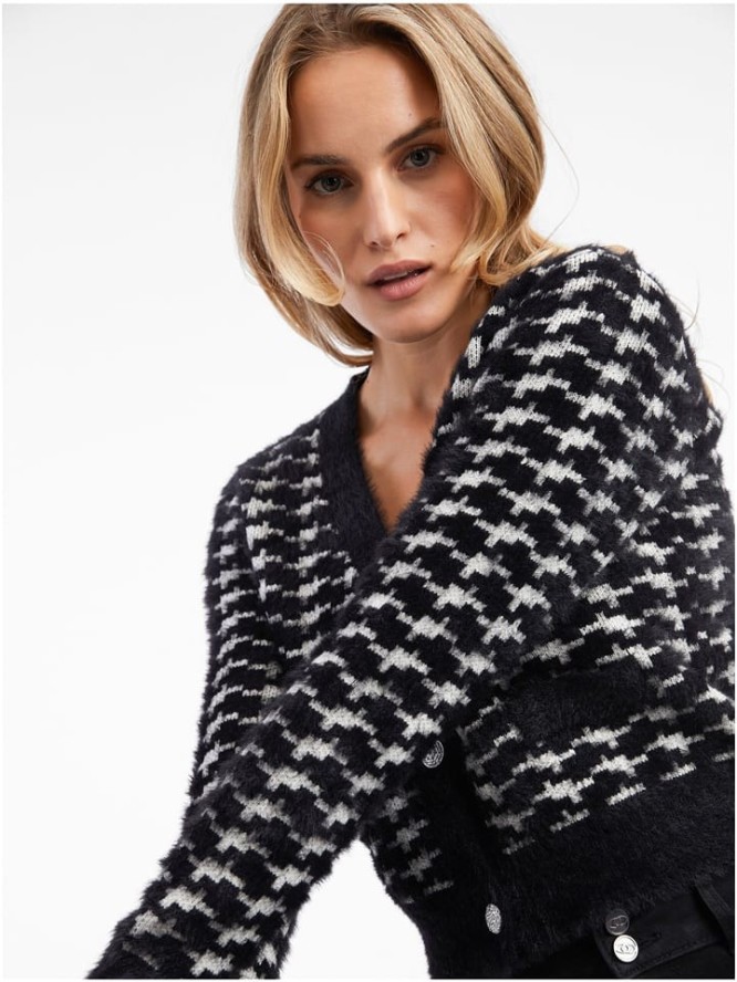 orsay Kardigan w kolorze czarno-białym rozmiar: L