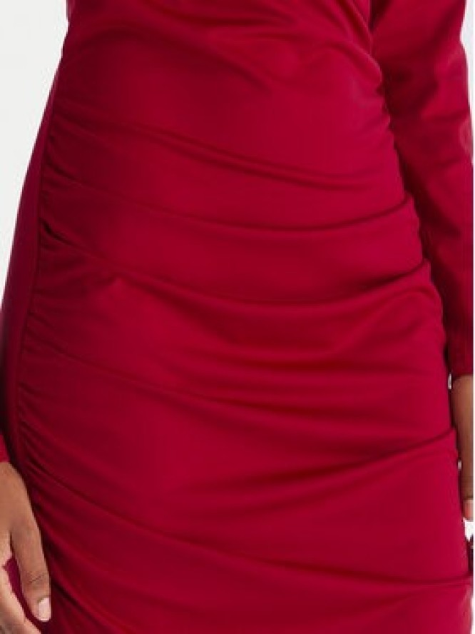 ACCESS FASHION Sukienka koktajlowa 54-3040-225 Czerwony Slim Fit