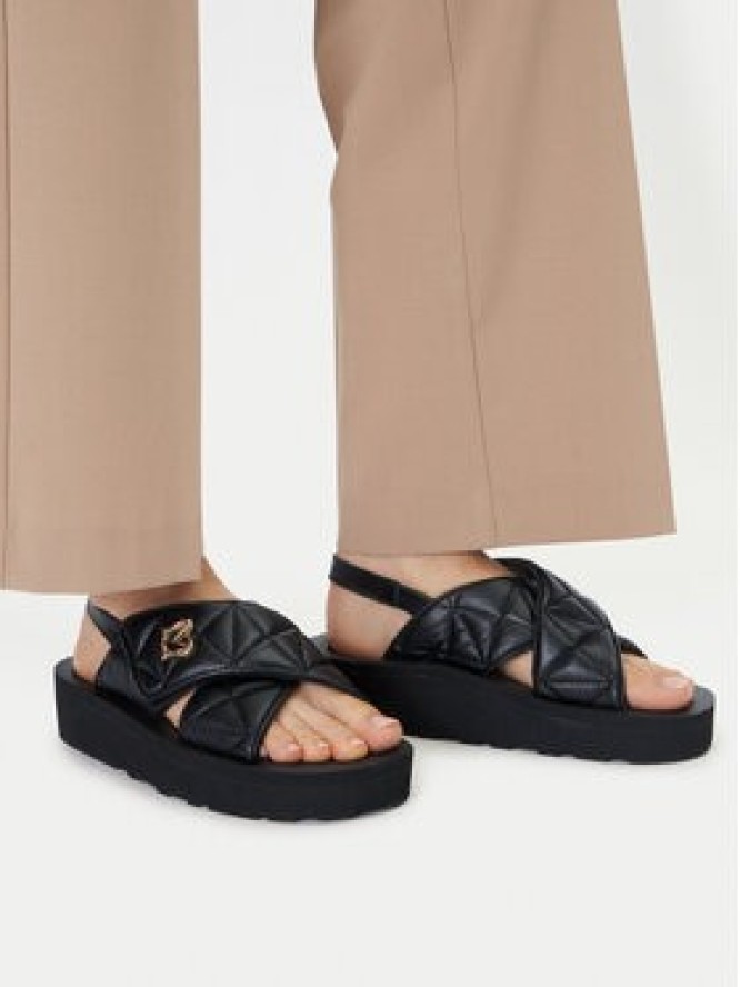 LOVE MOSCHINO Sandały JA16044I1MIE0000 Czarny