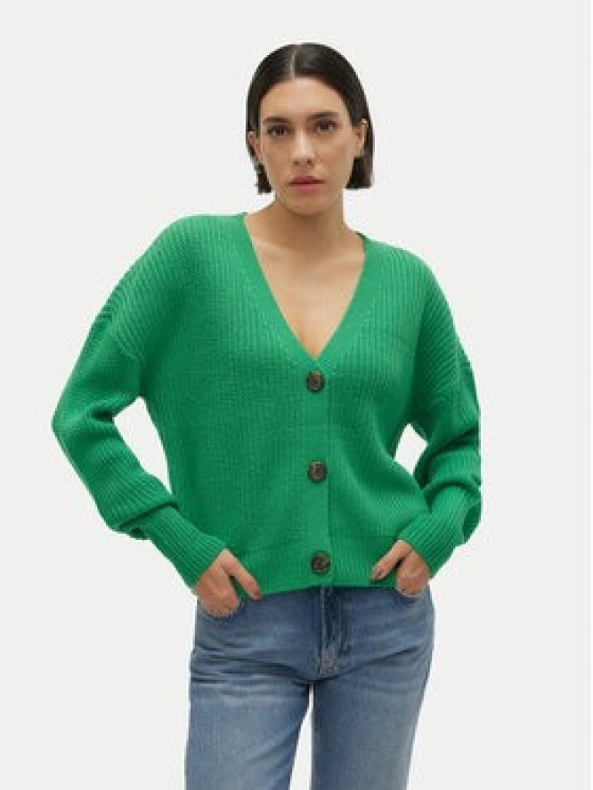 Vero Moda Kardigan Lea 10249632 Zielony Regular Fit
