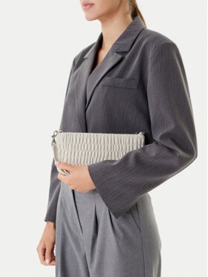 Calvin Klein Jeans Torebka Rouched Zip Top Bag LV04K3090G Écru