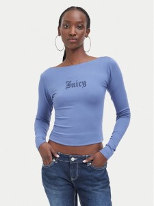 Juicy Couture Bluzka JCWCT226329 Niebieski Slim Fit
