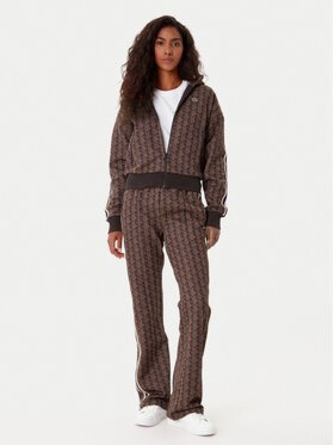 Lacoste Spodnie dresowe XF9313 Brązowy Regular Fit