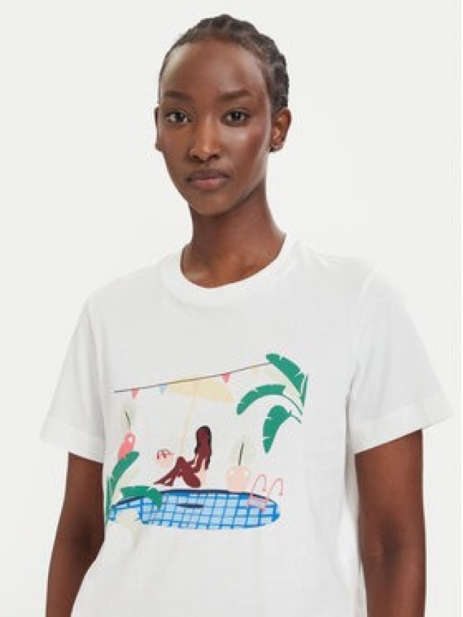 Vero Moda T-Shirt Emily 10344804 Biały Regular Fit