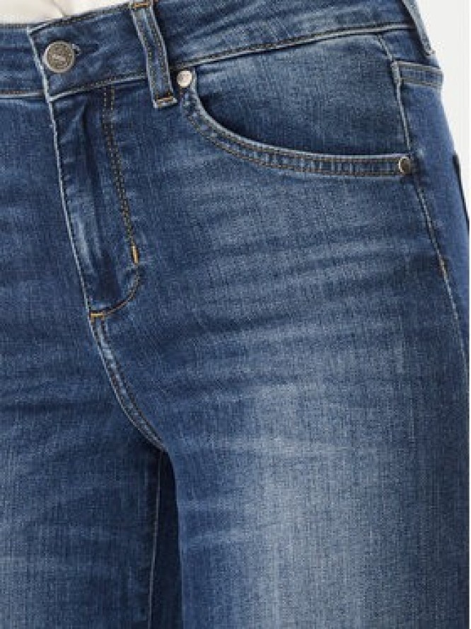 Liu Jo Jeansy UF6068 DS081 Granatowy Wide Leg
