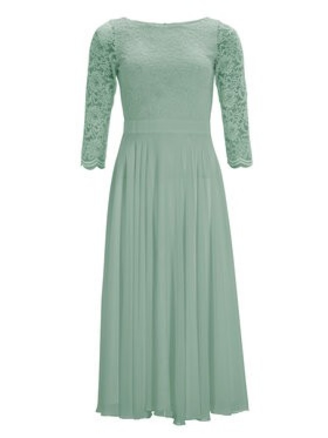 Swing Sukienka koktajlowa 77761710 Zielony Regular Fit