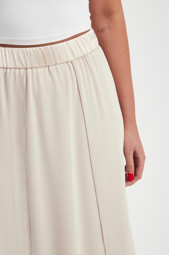 Spódnica midi jedwabna PESERICO