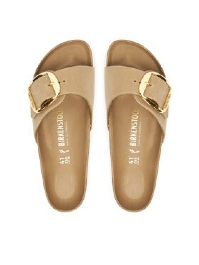 Birkenstock Klapki Madrid Big Buckle Hex 1030467 Brązowy
