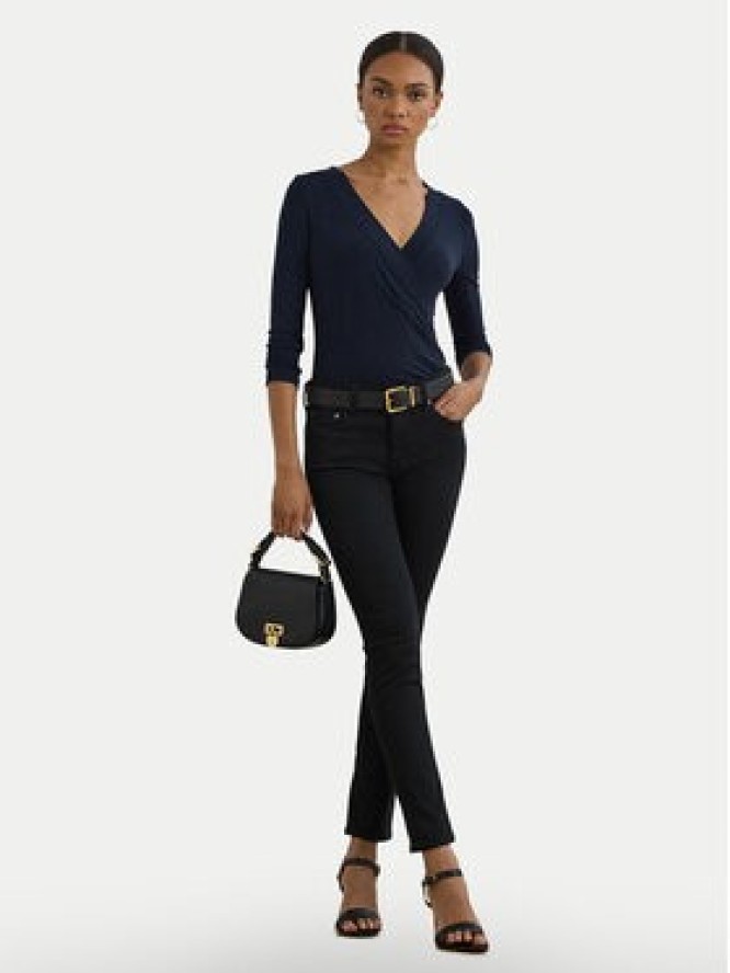 LAUREN RALPH LAUREN Bluzka 200824366023 Granatowy Slim Fit