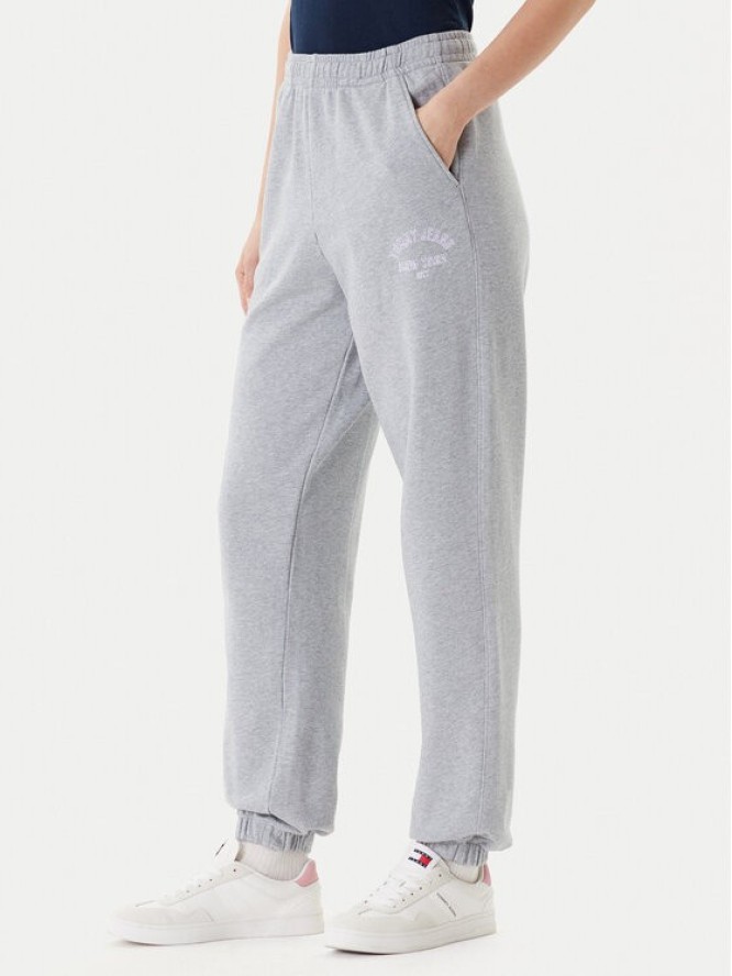 Tommy Jeans Spodnie dresowe Varsity DW0DW20994 Szary Regular Fit