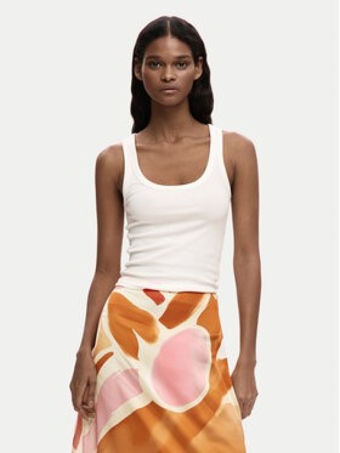 Desigual Spódnica midi 26SWFW13 Pomarańczowy Regular Fit