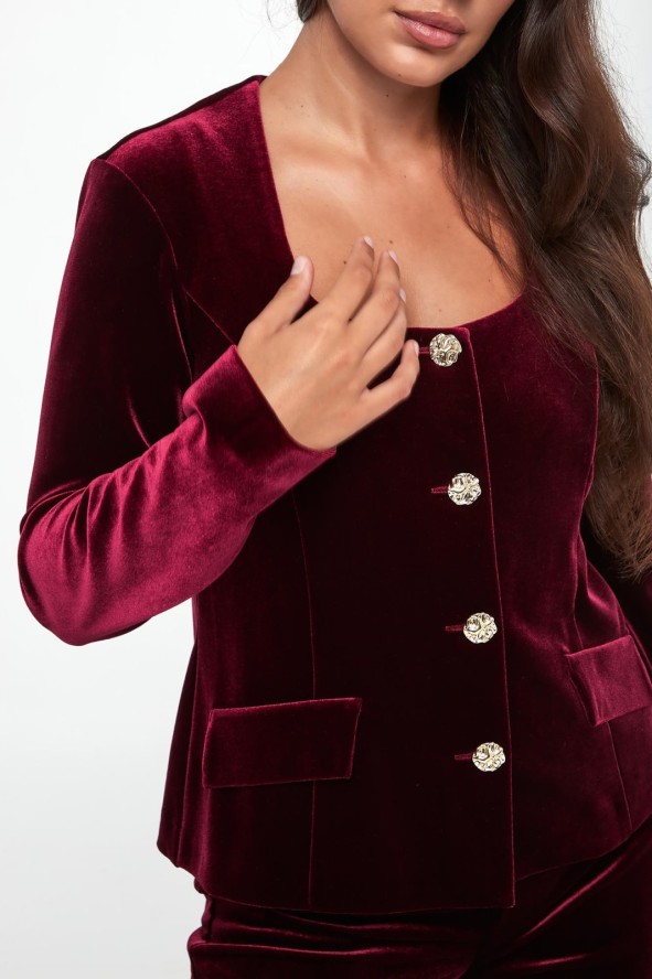 Żakiet damski welurowy JOSEPH RIBKOFF