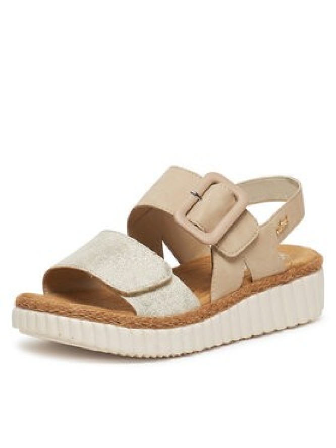 Rieker Sandały 69260-60 Beżowy