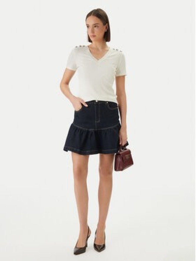 Morgan Bluzka 251-DOMANI Écru Slim Fit