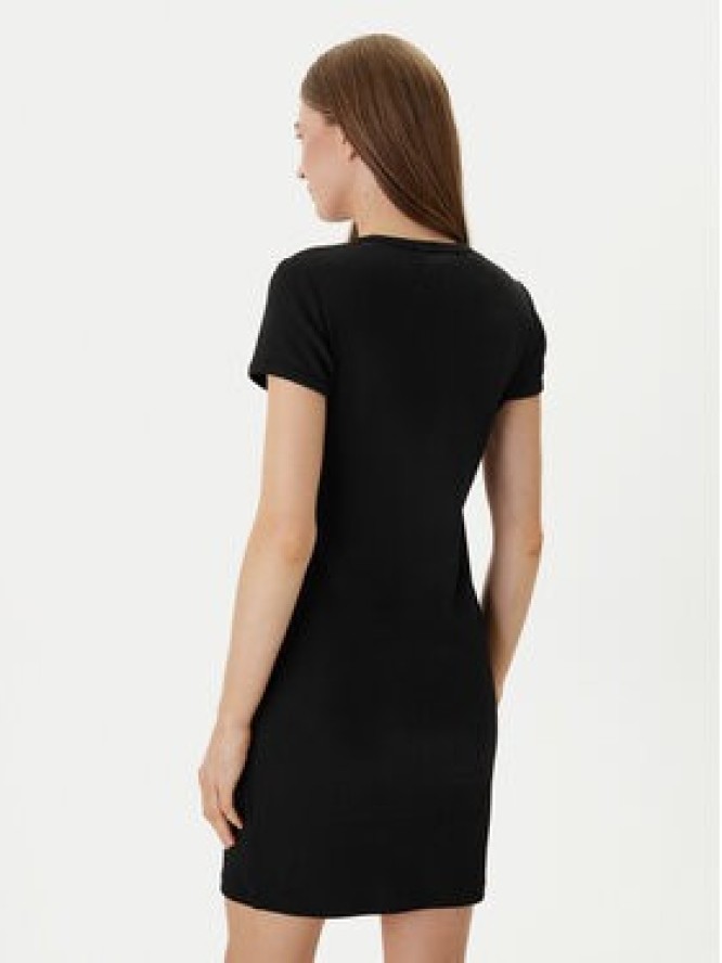 Calvin Klein Jeans Sukienka codzienna Monologo Baby LV047F241G Czarny Slim Fit