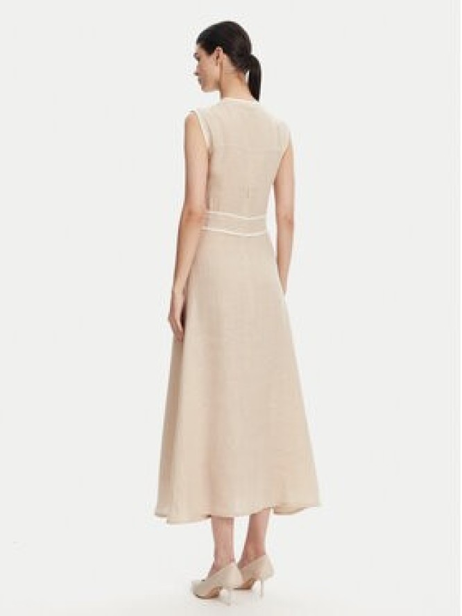 ICONA Sukienka letnia RP5LE007 Beżowy Regular Fit