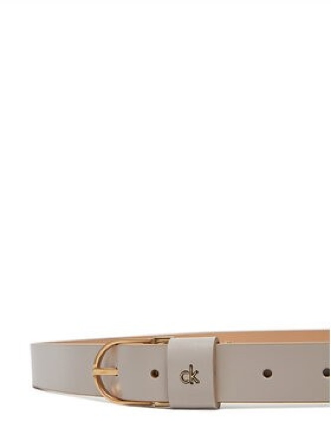 Calvin Klein Pasek Damski Ck Metal Loop Round Buckle 25Mm LV04F7039G Brązowy