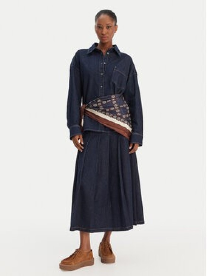 Weekend Max Mara Spódnica jeansowa Ovale 2615101071 Granatowy Regular Fit