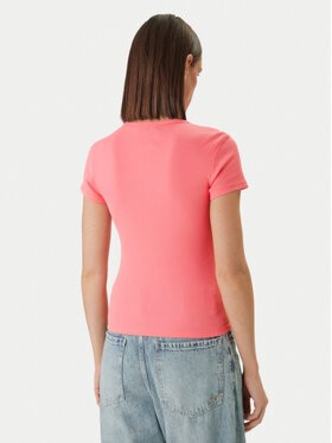 Tommy Jeans T-Shirt DW0DW17383 Różowy Slim Fit