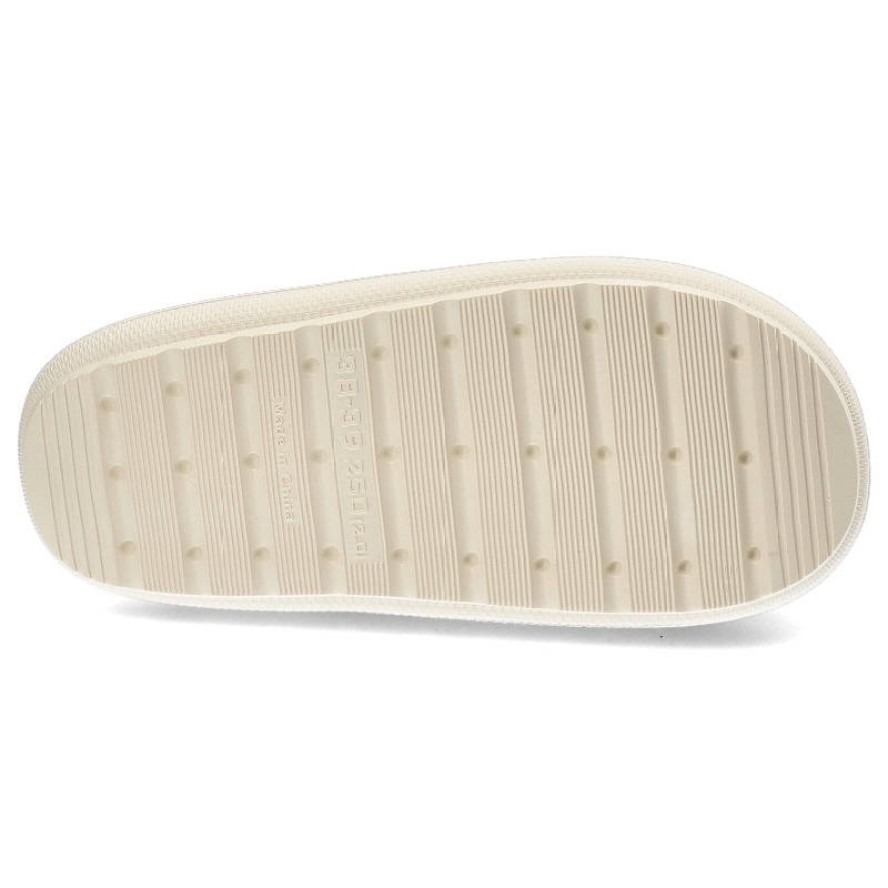 Szare Klapki Big Star Wygodne Ocieplane Kapcie Damskie