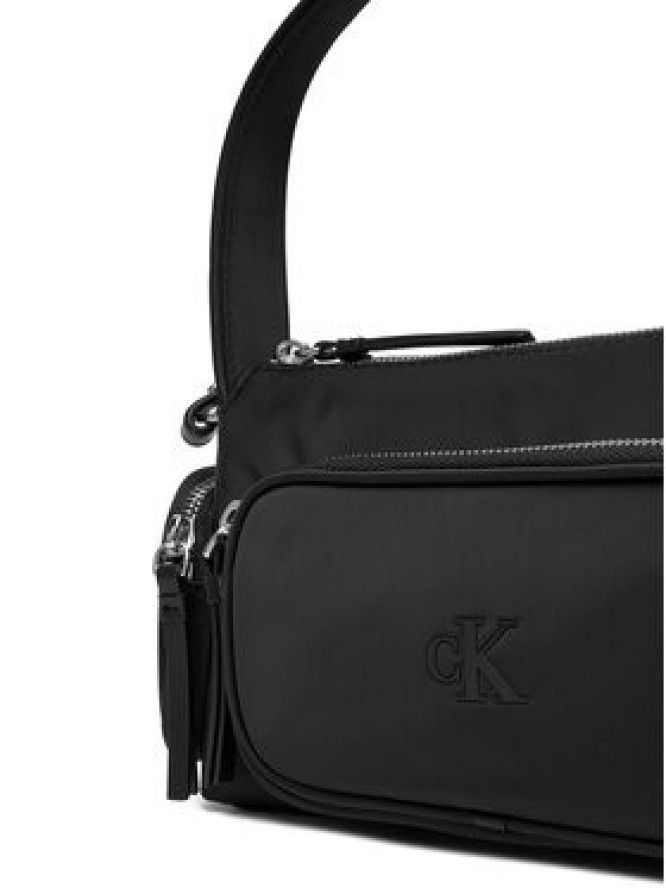 Calvin Klein Torebka Pocket Nylon Bag W/ Strap LV04F3132G Czarny