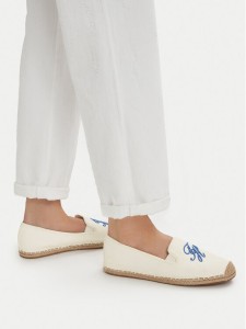 Tommy Hilfiger Espadryle Th Script Summer Espadrille FW0FW09240 Biały