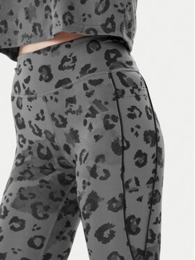 adidas Legginsy Optime Essentials JN2650 Szary Slim Fit