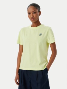 Tommy Hilfiger T-Shirt Logo Embroidery WW0WW48699 Żółty jasny Regular Fit
