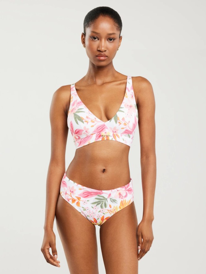 Góra od kostiumu kąpielowego z motywem kwiatowym Morra 000