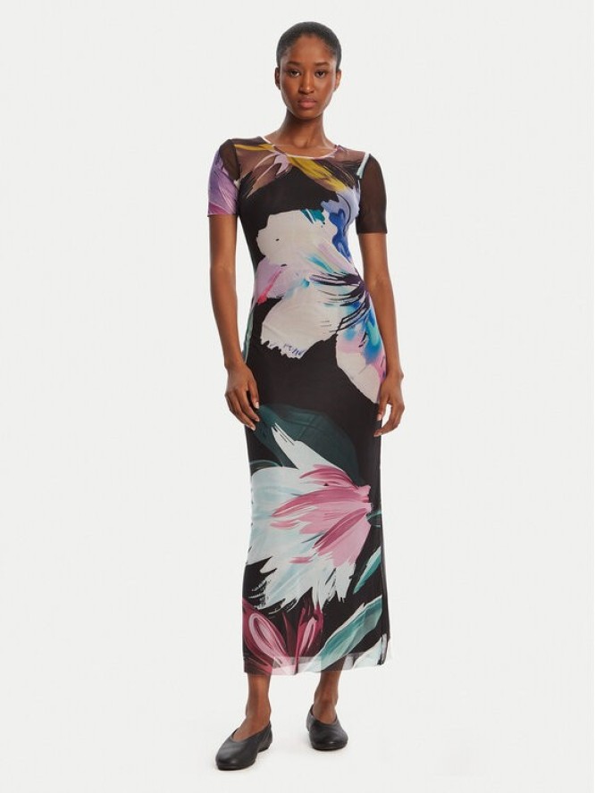 Desigual Sukienka codzienna Bernadette 25WWVK19 Kolorowy Slim Fit