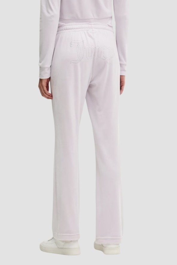 JUICY COUTURE Różowe spodnie dresowe z cyrkoniami Tina, Rozmiar M