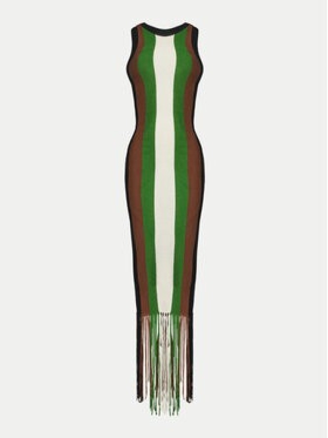 Silvian Heach Sukienka dzianinowa GPP25026VE Zielony Regular Fit