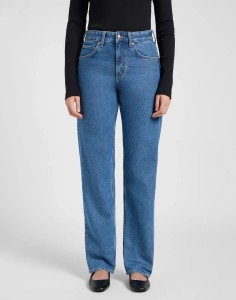 DAMSKIE SPODNIE LEE RIDER CLASSIC MEDIUM BLUE 112370910