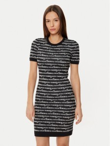 Tommy Jeans Sukienka codzienna DW0DW19478 Czarny Slim Fit