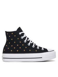 Converse Trampki Chuck Taylor All Star Lift Platform Embroidered Stars A16113C Czarny