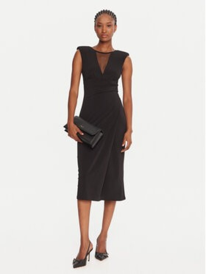 Rinascimento Sukienka koktajlowa CFC0020145002 Czarny Slim Fit