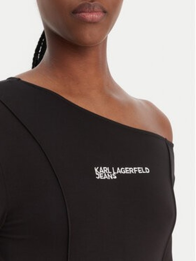 Karl Lagerfeld Jeans Sukienka codzienna B1W13045 Czarny Slim Fit