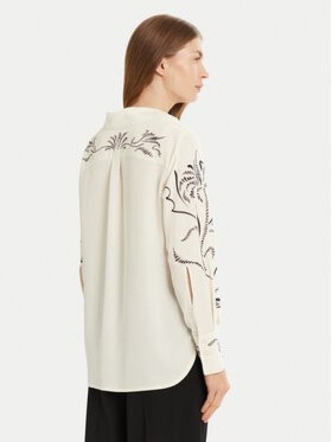 Marella Koszula Yacht 2513111043 Écru Relaxed Fit