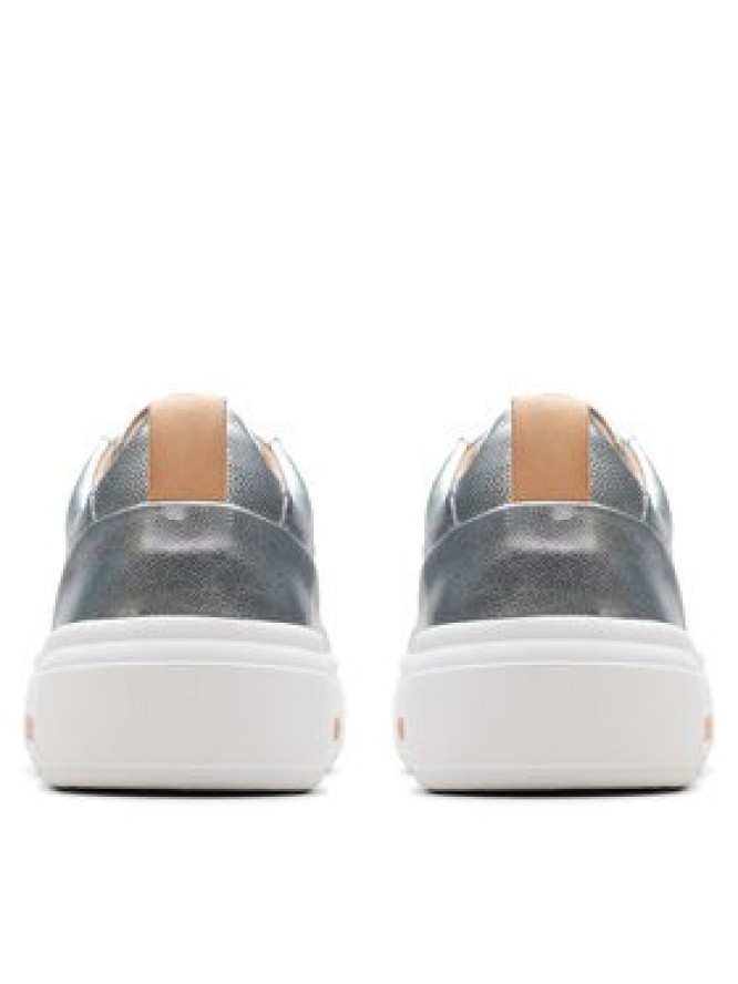 Clarks Sneakersy Hollyhock Walk 26176310 Srebrny