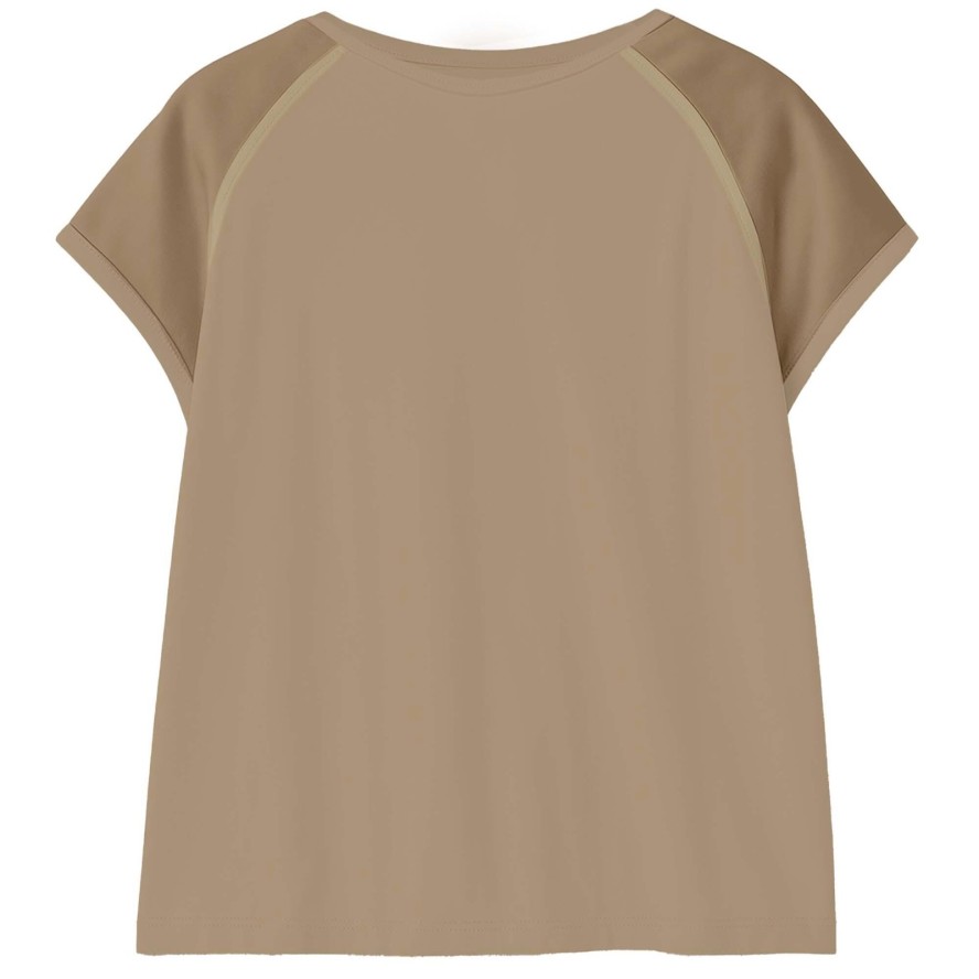 Top Deha Satin Sleeve Top Damskie
