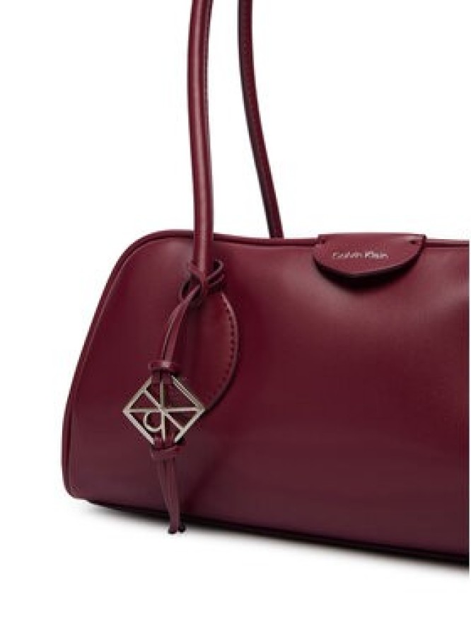 Calvin Klein Torebka Emblem Trio Shoulder Bag LV04F3369G Bordowy
