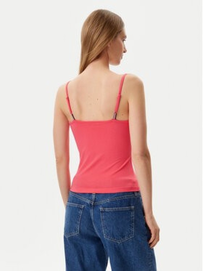 Tommy Jeans Top Essential DW0DW20675 Różowy Slim Fit