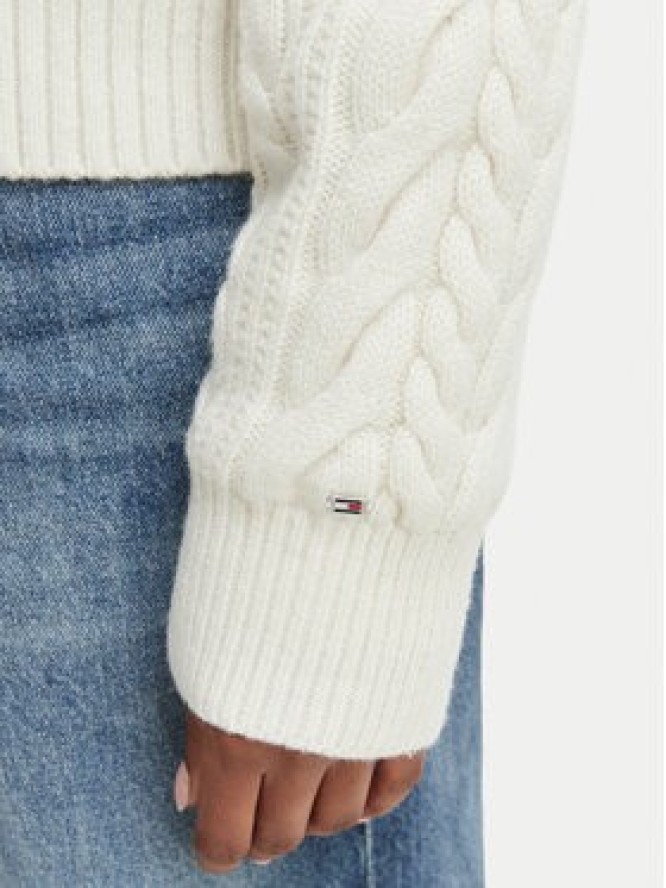 Tommy Hilfiger Sweter WW0WW51396 Beżowy jasny Regular Fit
