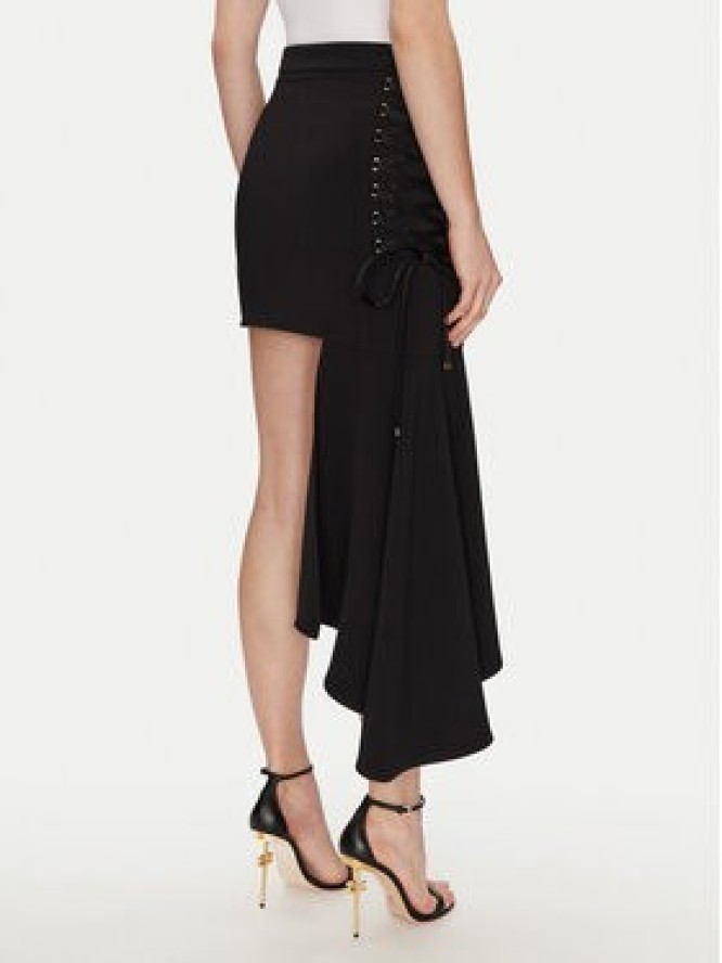 Elisabetta Franchi Spódnica mini GO-071-51E2-V340 Czarny Regular Fit
