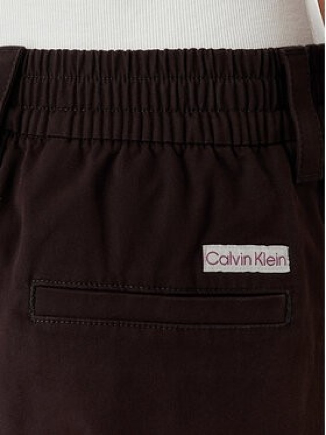 Calvin Klein Jeans Spodnie cargo LV047F623G Brązowy ciemny Relaxed Fit