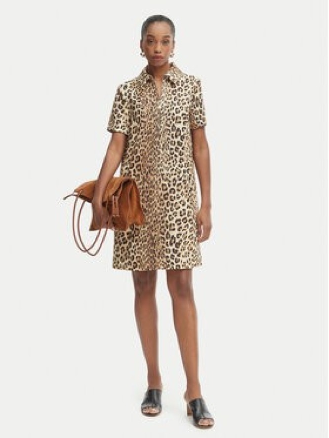 LOLA CASADEMUNT Sukienka codzienna LS2616134 Brązowy Loose Fit